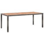 vidaXL Ensemble à manger d'extérieur 9Pièces coussins Résine tressée Gris