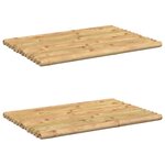 vidaXL Tapis de bain 2 Pièces 50x35 cm bambou
