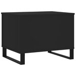 vidaXL Table basse Noir 60x44 5x45 cm Bois d'ingénierie