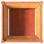 vidaXL Jardinière cire marron 60x60x60 cm bois de pin massif