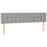 vidaXL Sommier à lattes de lit et matelas gris clair 120x190 cm tissu