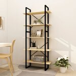 vidaXL Bibliothèque à 5 niveaux 80x30x175 cm Bois de pin