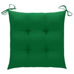 vidaXL Chaises pliables d'extérieur lot de 4 et coussins Bois d'acacia
