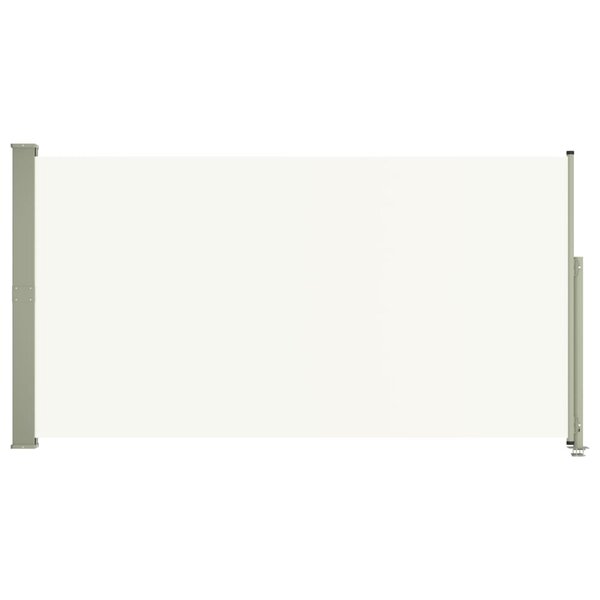 vidaXL Auvent latéral rétractable de patio 160x300 cm Crème
