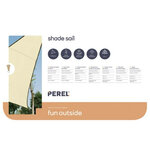Perel Voile d'ombrage  perméable  respirant  5 x 5 x 5 m  180 g/m²  PEHD  triangulaire  champagne