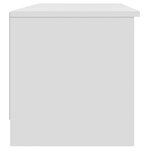 vidaXL Meuble TV Blanc 102x35 5x36 5 cm Bois d'ingénierie