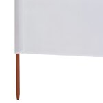 vidaXL Paravent 3 panneaux Tissu 400 x 80 cm Blanc sable