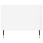 vidaXL Table basse Blanc brillant 102x50x40 cm Bois d'ingénierie