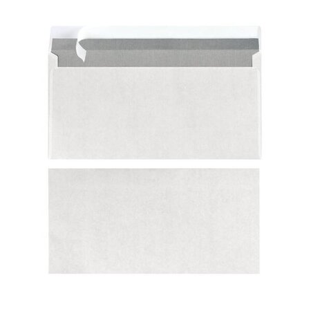 Paquet de 25 envellopes, format long, sans fenêtre, blanc HERLITZ