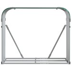 vidaXL Porte-bûches vert 120x45x100 cm acier galvanisé