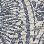 vidaXL Tapis à tissage plat d'extérieur 100x200 cm Motif bleu