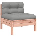 vidaXL Salon de jardin avec coussins 10 Pièces bois massif sapin douglas