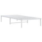 vidaXL Cadre de lit métal sans matelas blanc 90x190 cm