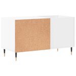 vidaXL Armoire à disques blanc 85x38x48 cm bois d'ingénierie