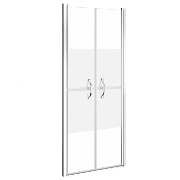 vidaXL Porte de douche ESG demi-dépoli 101x190 cm