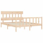 vidaXL Cadre de lit sans matelas 160x200 cm bois massif de pin