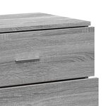 vidaXL Buffets 3 Pièces Sonoma gris Bois d'ingénierie