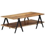 vidaXL Table basse 115x60x40 cm Bois de manguier massif