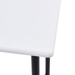 vidaXL Ensemble de bar 5 Pièces Tissu Gris foncé