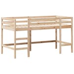 vidaXL Lit superposé avec échelle et toit sans matelas 90x190 cm