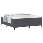 vidaXL Cadre de lit Gris Foncé 180x200 cm en Tissu Cords