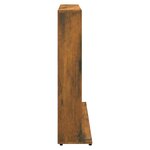 vidaXL Armoire à CD Chêne fumé 102x23x89 5 cm Bois d'ingénierie