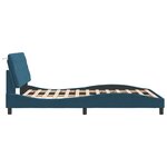 vidaXL Cadre de lit avec tête de lit bleu 120x200 cm velours