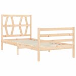 vidaXL Cadre de lit sans matelas bois massif