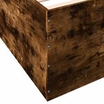 vidaXL Cadre de lit sans matelas chêne fumé 120x200 cm