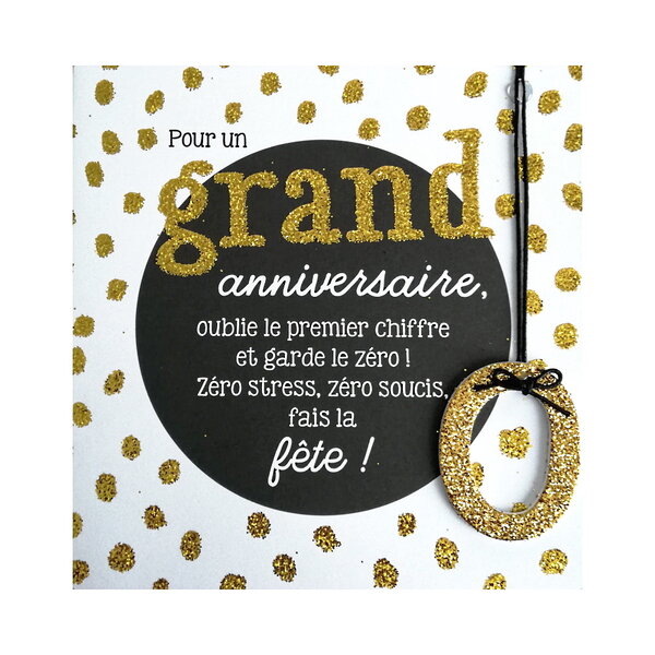 Carte de voeux glamour - anniversaire - pour un grand anniversaire