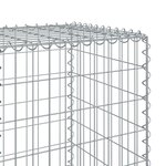 vidaXL Panier gabion avec couvercle 500x50x150 cm fer galvanisé