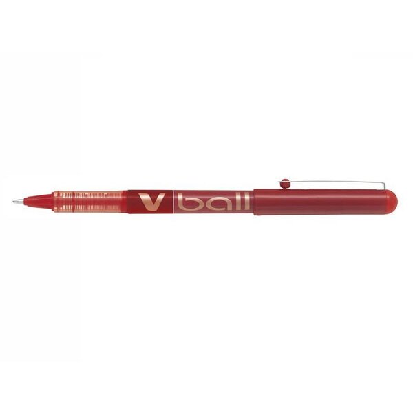 Stylo roller encre liquide v-ball 10 pte large rouge x 12 pilot