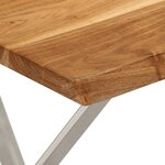 vidaXL Banc avec bord vivant 105 cm bois d'acacia massif