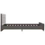 vidaXL Cadre de lit sans matelas gris velours 160x200 cm