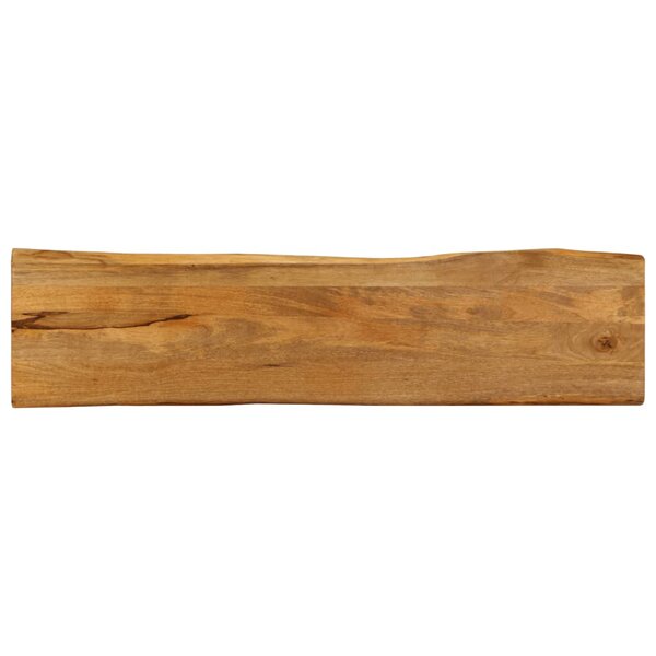 vidaXL Dessus de table 160x40x3 8 cm bord vivant bois massif manguier