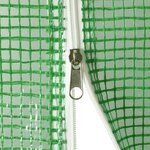 vidaXL Serre avec cadre en acier vert 12 m² 4x3x2 m