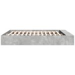 vidaXL Cadre de lit gris béton 200x200 cm bois d'ingénierie