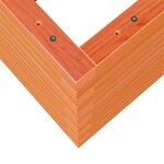 vidaXL Jardinière cire marron 80x80x46 cm bois de pin massif