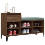 vidaXL Armoire à chaussures Chêne marron 102x36x60cm Bois d'ingénierie