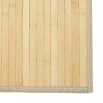 vidaXL Tapis rectangulaire naturel clair 70x300 cm bambou