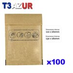 T3AZUR-  Enveloppes bulles  Nº11 - 110x160 mm - Lot de 100