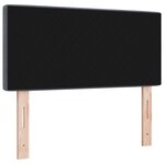 vidaXL Tête de Lit LED à Boutons en Cristal Grise Foncé 90 cm Velours