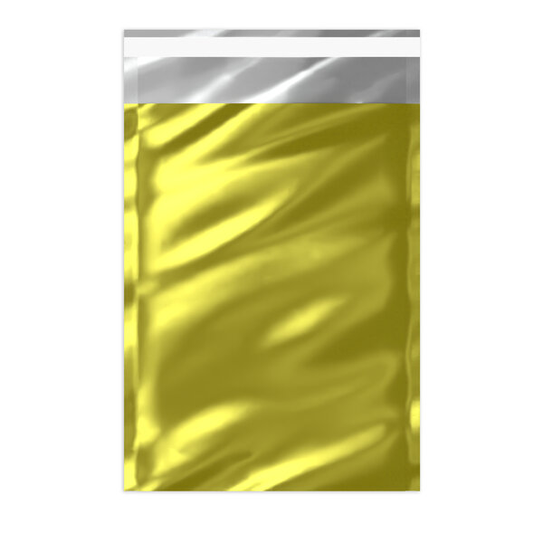 Lot de 50 sachet alu métallisé brillant doré 229 x 162 mm