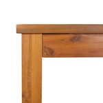 vidaXL Table à manger de jardin 90x90x74 cm bois d'acacia solide