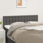 vidaXL Têtes de lit 2 Pièces Gris 72x5x78/88 cm Similicuir
