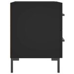 vidaXL Tables de chevet 2 Pièces noir 40x35x47 5 cm bois d’ingénierie