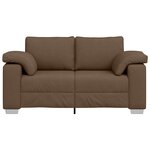 Canapé loveseat vidaXL marron 120 cm en tissu