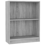 vidaXL Bibliothèque Sonoma gris 60x24x76 cm Bois d'ingénierie