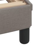 vidaXL Cadre de lit avec tête de lit Taupe 90x200 cm Tissu
