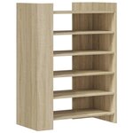 vidaXL Armoire à chaussures chêne sonoma 74 5x37 5x100 cm